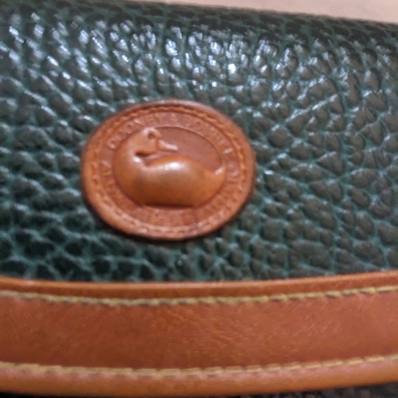 Dooney & Bourke Green/Tan Leather Shoulder Bag & Wallet Please Read Description - Picture 10 of 16
